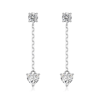 Pendientes Mujer in Plata Cubic Zirconia ETPTR01